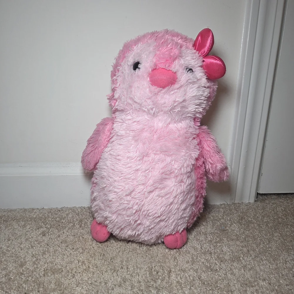 Plush Pink Penguin Small Pet Plush Toy - Soft Snuggly Companion